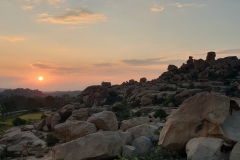 Sunsets in Hampi are breathtaking
